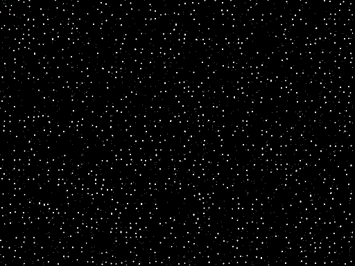 Slika zvjezdanog neba dobivena pomoću Wangovih pločica iz gornjeg uzorka